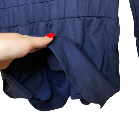 Blue Casual Long Sleeve Jumpsuit - Picture 2 of 6